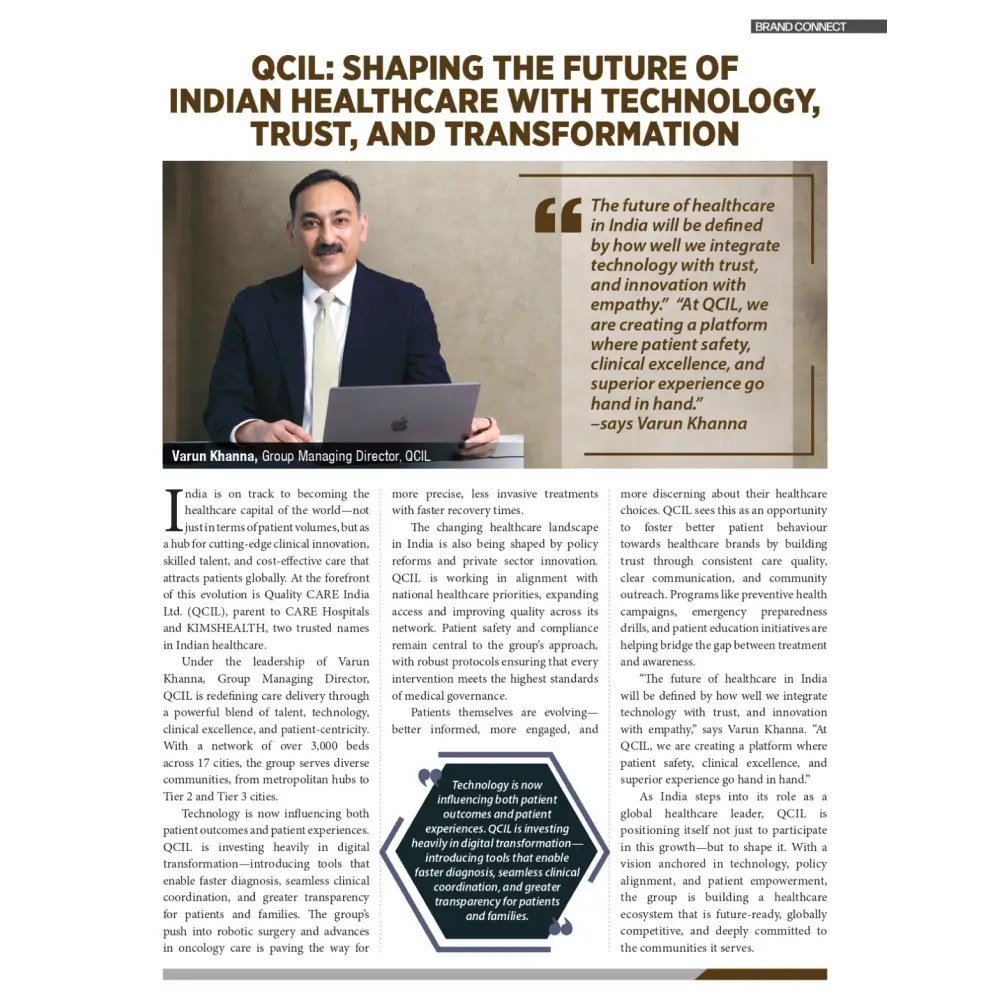 QCIL Shaping the Future of Indian Healthcare with Technology, Trust and Transformation