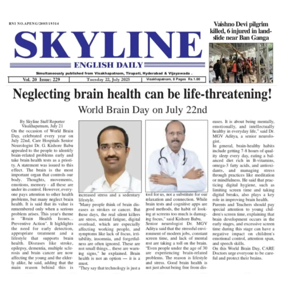 Neglecting Brain Health Can be Life Threatening News Coverage in Skyline